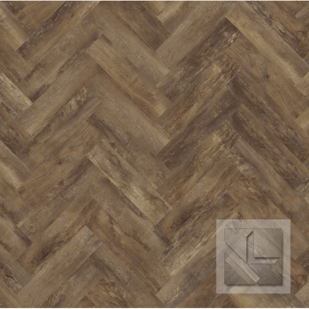 SPC вінілова плитка для підлоги Moduleo LayRed Herringbone Country Oak 54875