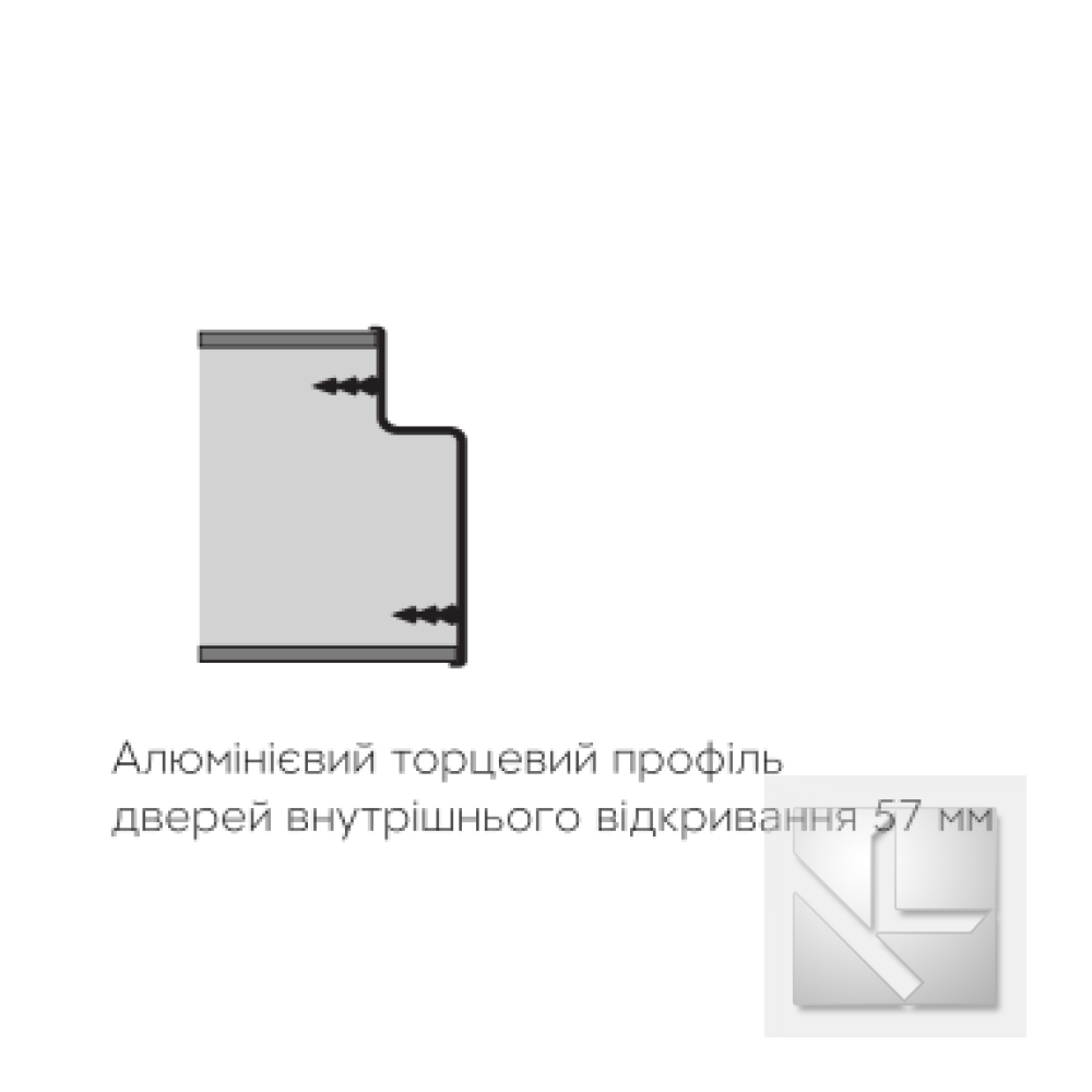 Двері прихованого монтажу Furnicom doors  STANDART INSIDE скло/грунт