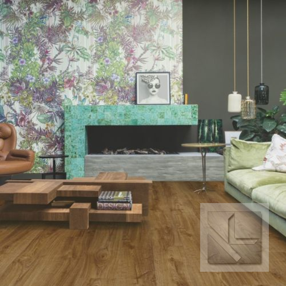 Кварц вінілова плитка для підлоги Quick-Step Bloom Autumn oak brown AVMPU40090