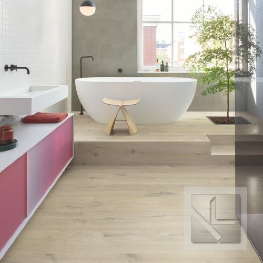 Кварц вінілова плитка для підлоги Quick-Step Bloom Cotton oak beige AVMPU40103