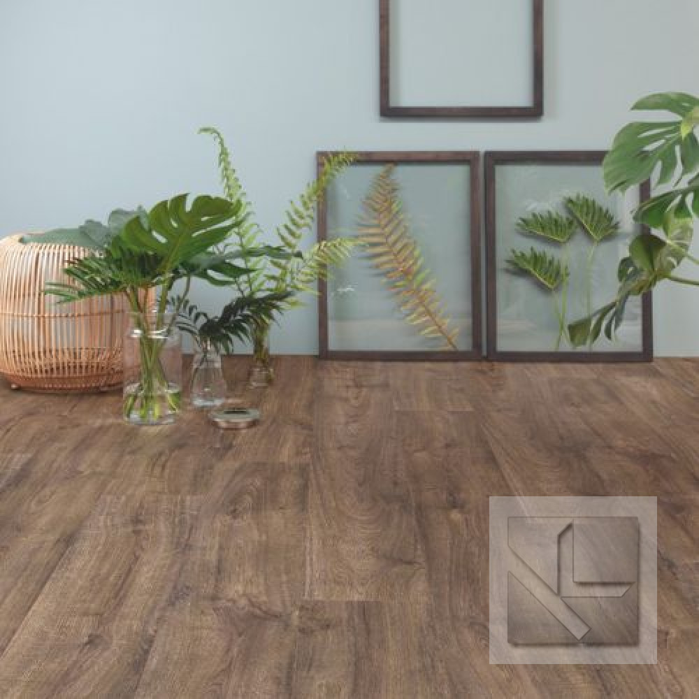 Кварц вінілова плитка для підлоги Quick-Step Bloom Autumn Oak Chocolate AVMPU40199