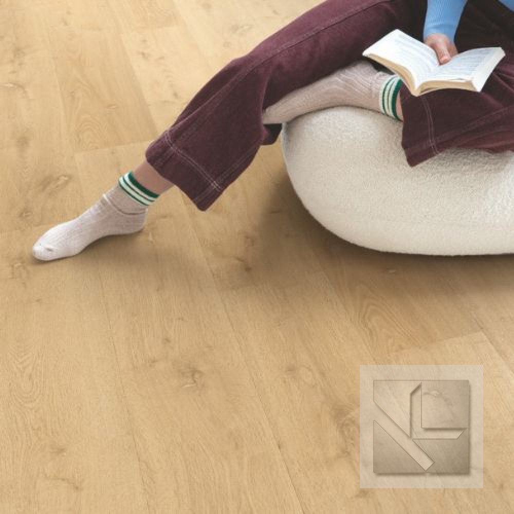 Кварц вінілова плитка для підлоги Quick-Step Bloom Elegant oak natural AVMPU40316