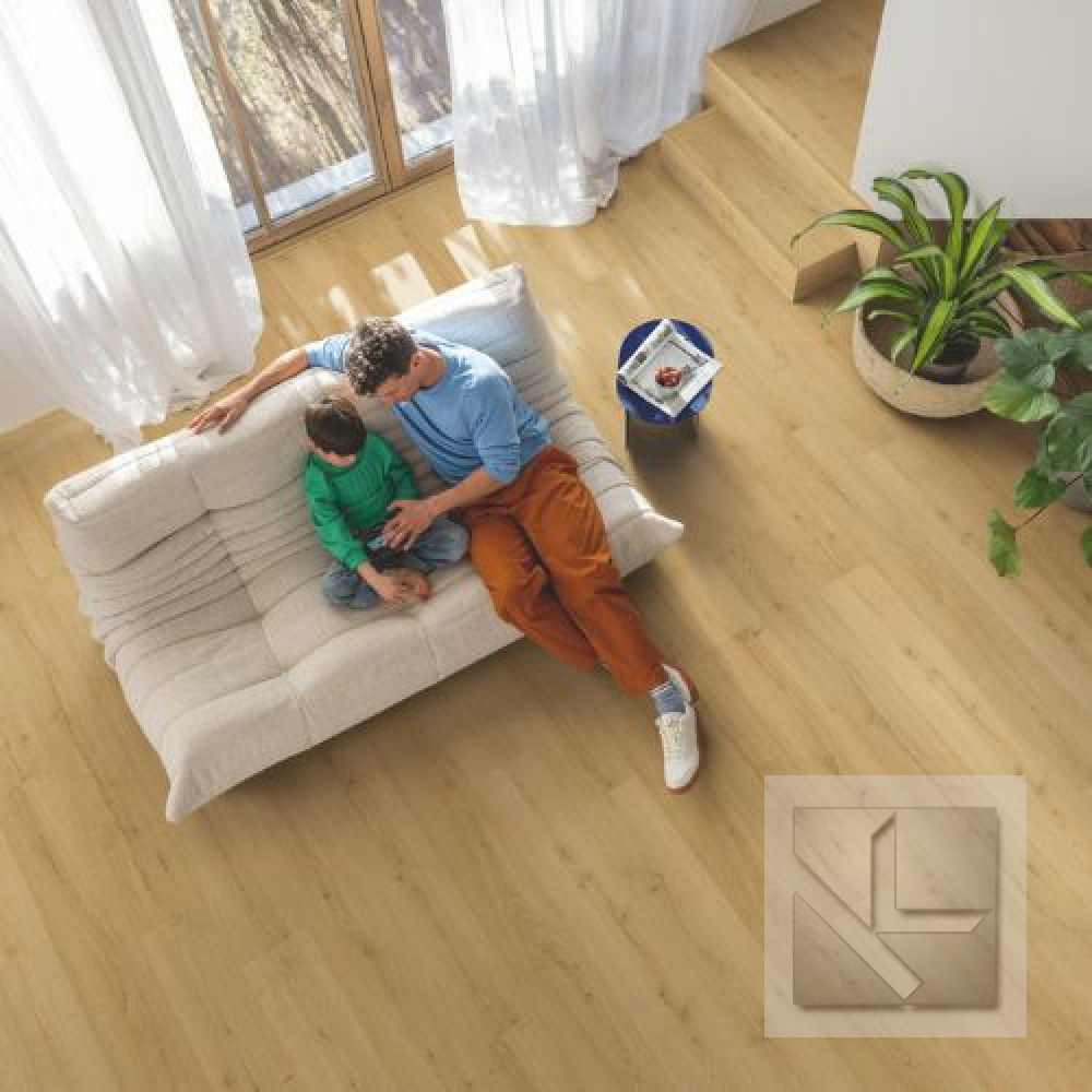 Кварц вінілова плитка для підлоги Quick-Step Bloom Brushed oak honey AVMPU40318