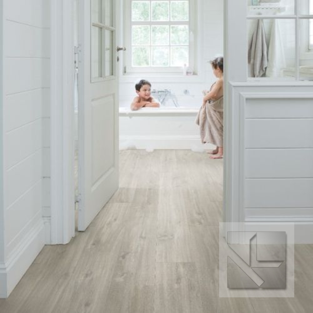 Кварц вінілова плитка для підлоги Quick-Step Blos Canyon oak grey with saw cuts AVSPU40030