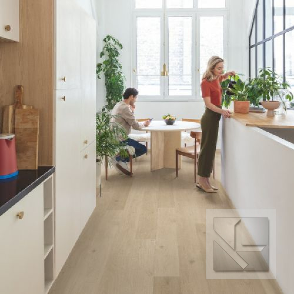 Кварц вінілова плитка для підлоги Quick-Step Blos base Coast oak sand AVSPT40322