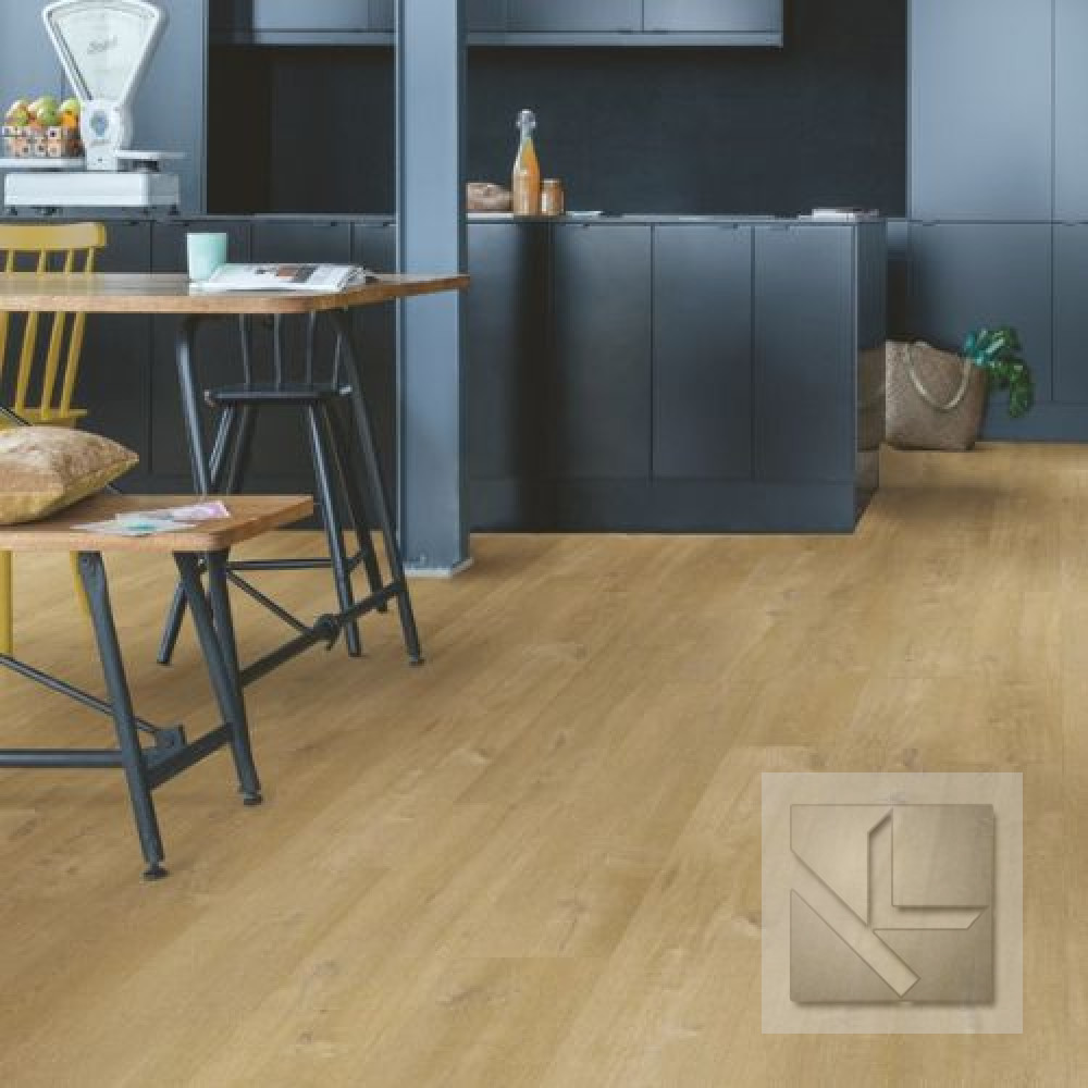 Кварц вінілова плитка для підлоги Quick-Step Fuse Linen oak medium natural SGMPC20329