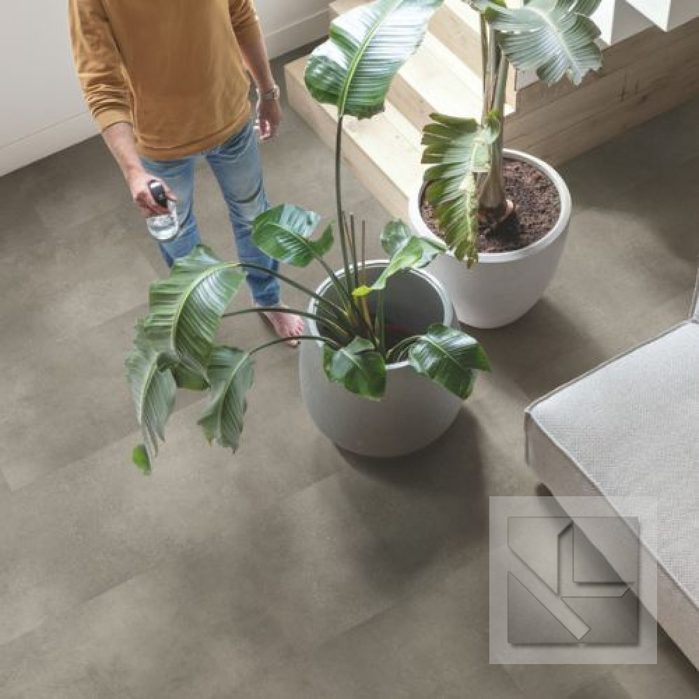 Кварц вінілова плитка для підлоги Quick-Step Illume Cloudy concrete AVMTU40273