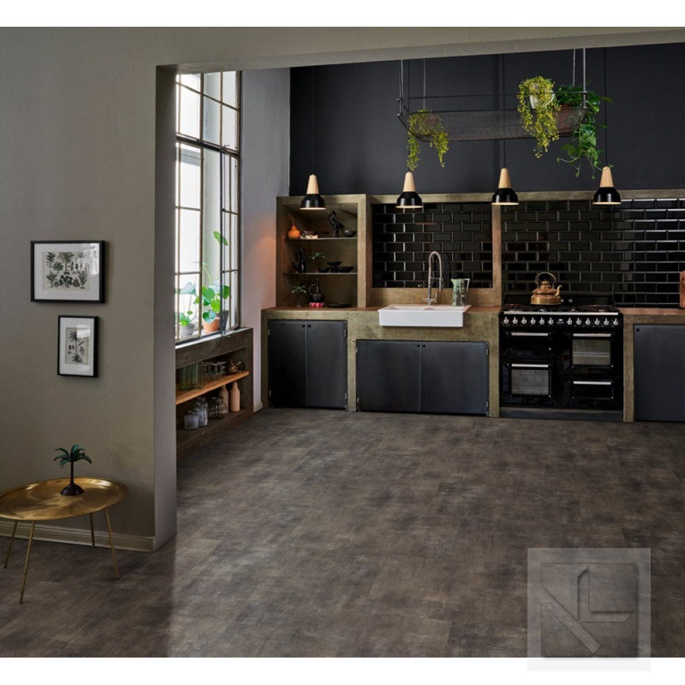 SPC вінілова плитка для підлоги Parador TrendTime 5 Mineral black 1744818